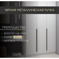 Шкаф распашной Soma Lord Black 160x240 (серый) - Превью изображения №2 — Интернет-магазин ПроЗаказ