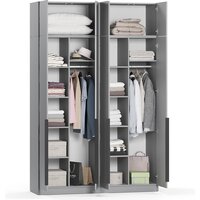 Шкаф распашной Soma Lord Black 160x240 (серый) - Превью изображения №3 — Интернет-магазин ПроЗаказ