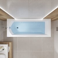 Ванна Lauter Amelia 160 21204060 (с ножками, серым подголовником и белым лицевым экраном) - Превью изображения №21 — Интернет-магазин ПроЗаказ