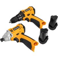  Deko SET 063-4107 (шуруповерт, винтоверт, 2 АКБ, кейс) - Превью изображения №4 — Интернет-магазин ПроЗаказ