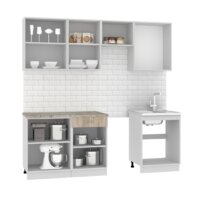 Готовая кухня Mio Tesoro Экстра-лайт 2.2 (дуб сонома/марсель) - Превью изображения №3 — Интернет-магазин ПроЗаказ