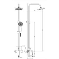 Душевая система  Lauter Shower 21CK198C-58 - Превью изображения №2 — Интернет-магазин ПроЗаказ