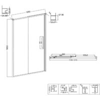 Душевая дверь Niagara Nova NG-34-12AGR 120x195 (графит/прозрачное стекло) - Превью изображения №10 — Интернет-магазин ПроЗаказ