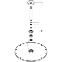 Верхний душ Grohe Rainshower Cosmopolitan 310 26067DC0 - Превью изображения №2 — Интернет-магазин ПроЗаказ
