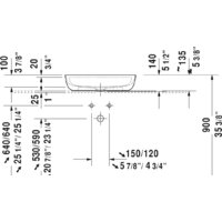 Умывальник Duravit Luv 60x40 038060 - Превью изображения №5 — Интернет-магазин ПроЗаказ