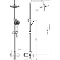 Душевая система  Haiba HB2414 - Превью изображения №2 — Интернет-магазин ПроЗаказ