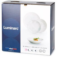 Набор тарелок Luminarc Diwali Marbre Q0216 (18шт) - Превью изображения №8 — Интернет-магазин ПроЗаказ