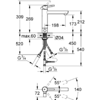 Смеситель Grohe Concetto [31209001] - Превью изображения №2 — Интернет-магазин ПроЗаказ