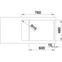 Кухонная мойка Blanco Zia XL 6 S Compact 527213 (мягкий белый, клапан-автомат) - Превью изображения №3 — Интернет-магазин ПроЗаказ
