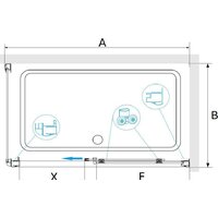 Душевой уголок RGW PA-245 410824592-11 90x120 (хром/прозрачное стекло) - Превью изображения №2 — Интернет-магазин ПроЗаказ