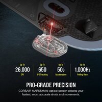 Игровая мышь Corsair M75 Wireless RGB - Превью изображения №3 — Интернет-магазин ПроЗаказ