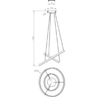 Подвесная люстра Escada Void 10254/2LED (Black APP) - Превью изображения №5 — Интернет-магазин ПроЗаказ