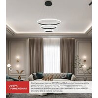 Подвесная люстра In Home Estetika Ring-Mystery-140RC-3BL 4690612062518 - Превью изображения №8 — Интернет-магазин ПроЗаказ