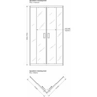 Душевой уголок Метакам Universal 80x80 KKS_016217 (текстурированное стекло) - Превью изображения №4 — Интернет-магазин ПроЗаказ
