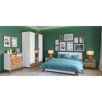 Тумба Неман мебель Сканди МН-036-28 (дуб вотан-белый) - Превью изображения №2 — Интернет-магазин ПроЗаказ