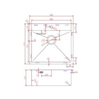 Кухонная мойка Aquasanita Aira AIR 100 N-T (графит) - Превью изображения №3 — Интернет-магазин ПроЗаказ