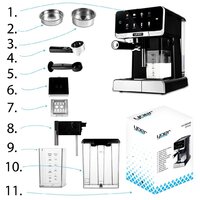 Рожковая кофеварка Yoer Creamo EMF03BK - Превью изображения №15 — Интернет-магазин ПроЗаказ