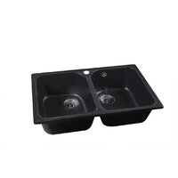 Кухонная мойка Marblan Duas (черный,с сифоном) - Превью изображения №2 — Интернет-магазин ПроЗаказ