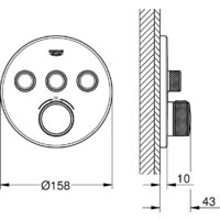 Накладная панель Grohe Grohtherm 29121Dc0 - Превью изображения №6 — Интернет-магазин ПроЗаказ