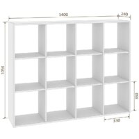 Стеллаж Кортекс-мебель Дельта-12 км.02542 140x105 (венге) - Превью изображения №4 — Интернет-магазин ПроЗаказ