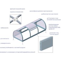 Парник Красавик Красавик-300 GHK300 (300x120x92 см) - Превью изображения №3 — Интернет-магазин ПроЗаказ