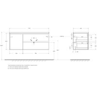  BelBagno Тумба под умывальник KRAFT-1200-2C-1A-SO-RNN-R - Превью изображения №2 — Интернет-магазин ПроЗаказ