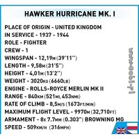 Конструктор Cobi World War II 5728 Hawker Hurricane Mk.I - Превью изображения №3 — Интернет-магазин ПроЗаказ
