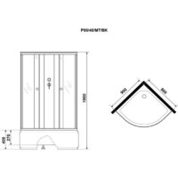 Душевая кабина Niagara Promo P90/40/MT 90x90x215 - Превью изображения №4 — Интернет-магазин ПроЗаказ