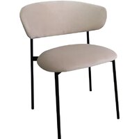 Стул M-City Brandy-X 461MC05468 (светло-серый BM-4 велюр/белый) - Превью изображения №2 — Интернет-магазин ПроЗаказ