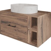  ЗОВ Тумба под умывальник Дион-Анталья 100 A100LOWC0 (дуб веллингтон) - Превью изображения №2 — Интернет-магазин ПроЗаказ