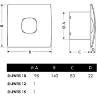 Осевой вентилятор CATA Silentis 12 Timer Blanco XP - Превью изображения №4 — Интернет-магазин ПроЗаказ