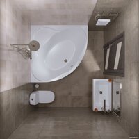 Ванна Triton Грация 140x140 (с каркасом) - Превью изображения №5 — Интернет-магазин ПроЗаказ