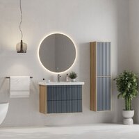  Onika Тумба под умывальник Дайлер 80 108062 (графит/дуб сонома) - Превью изображения №7 — Интернет-магазин ПроЗаказ