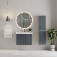  Onika Тумба под умывальник Дайлер 80 108062 (графит/дуб сонома) - Превью изображения №5 — Интернет-магазин ПроЗаказ