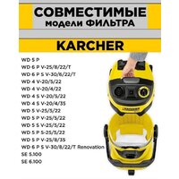 Комплект одноразовых мешков Dr.Electro KWD4-PLF/3 для пылесоса Karcher WD4,5,6 (3 шт) - Превью изображения №2 — Интернет-магазин ПроЗаказ