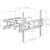 Кронштейн для телевизора Arm Media LCD-418 (черный) - Превью изображения №4 — Интернет-магазин ПроЗаказ