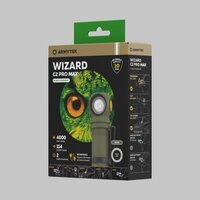 Фонарь Armytek Wizard C2 Pro Max Magnet USB Olive - Превью изображения №4 — Интернет-магазин ПроЗаказ