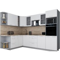 Интерлиния Мила Gloss 1.88x2.8 левая (белый софт/белый софт/травертин серый)