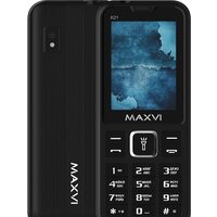 Кнопочный телефон Maxvi K21 (черный) - Превью изображения №1 — Интернет-магазин ПроЗаказ