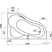 Ванна Santek Ибица 150x100 R [1WH112035] - Превью изображения №3 — Интернет-магазин ПроЗаказ