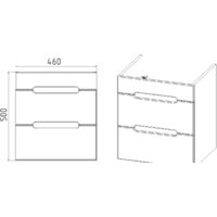  Viant Тумба под умывальник Марсель Como 50 VMAR50CO-T2YP - Превью изображения №4 — Интернет-магазин ПроЗаказ