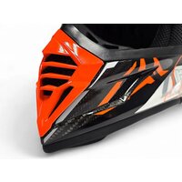 Мотошлем AIM RH855 Carbon Razor RH855R-DWR-XS (XS, белый/красный) - Превью изображения №7 — Интернет-магазин ПроЗаказ