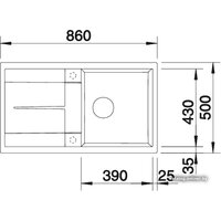 Кухонная мойка Blanco Metra 5 S 525918 (черный) - Превью изображения №2 — Интернет-магазин ПроЗаказ