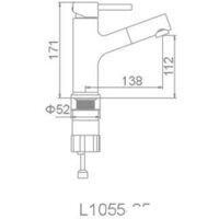 Смеситель Ledeme l1055-25 - Превью изображения №3 — Интернет-магазин ПроЗаказ