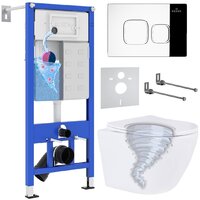 Roxen Antares Tornado в комплекте с инсталляцией StounFix Dual Fresh 6 в 1 968385 (кнопка: хром глянцевый)