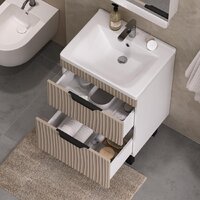  Volna Тумба под умывальник Lotty 60.2Y Миранда (латте, напольная) - Превью изображения №4 — Интернет-магазин ПроЗаказ