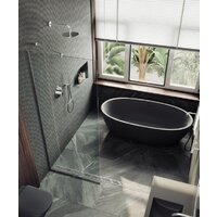 Душевая стенка MaybahGlass 195x109 MGD-677-5у (прозрачное стекло/хром матовый) - Превью изображения №6 — Интернет-магазин ПроЗаказ
