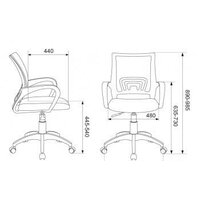 Офисное кресло Бюрократ CH-695NLT (черный/темно-серый) - Превью изображения №6 — Интернет-магазин ПроЗаказ