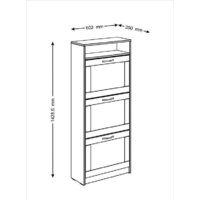 Тумба для обуви Mio Tesoro Сириус 143х60 2.02.10.440.1 (белый) - Превью изображения №5 — Интернет-магазин ПроЗаказ