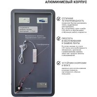 Зеркало с подсветкой  EMZE Smartphone 50x100 LED.SMART.50.100.4K (с подсветкой) - Превью изображения №10 — Интернет-магазин ПроЗаказ
